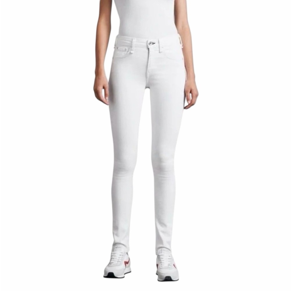 rag & bone•The Dre Aged Bright White Skinny Jeans